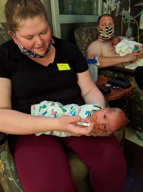 Wide-Eyed Binkie Trainer With Momma