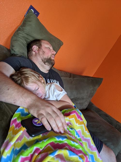 Daddy's A Good Snuggler