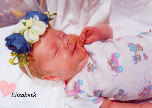 Elizabeth With Flowers