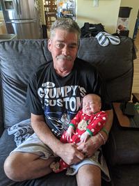 Papa Holding Elizabeth